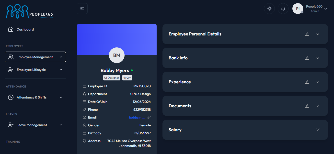 People 360 performance