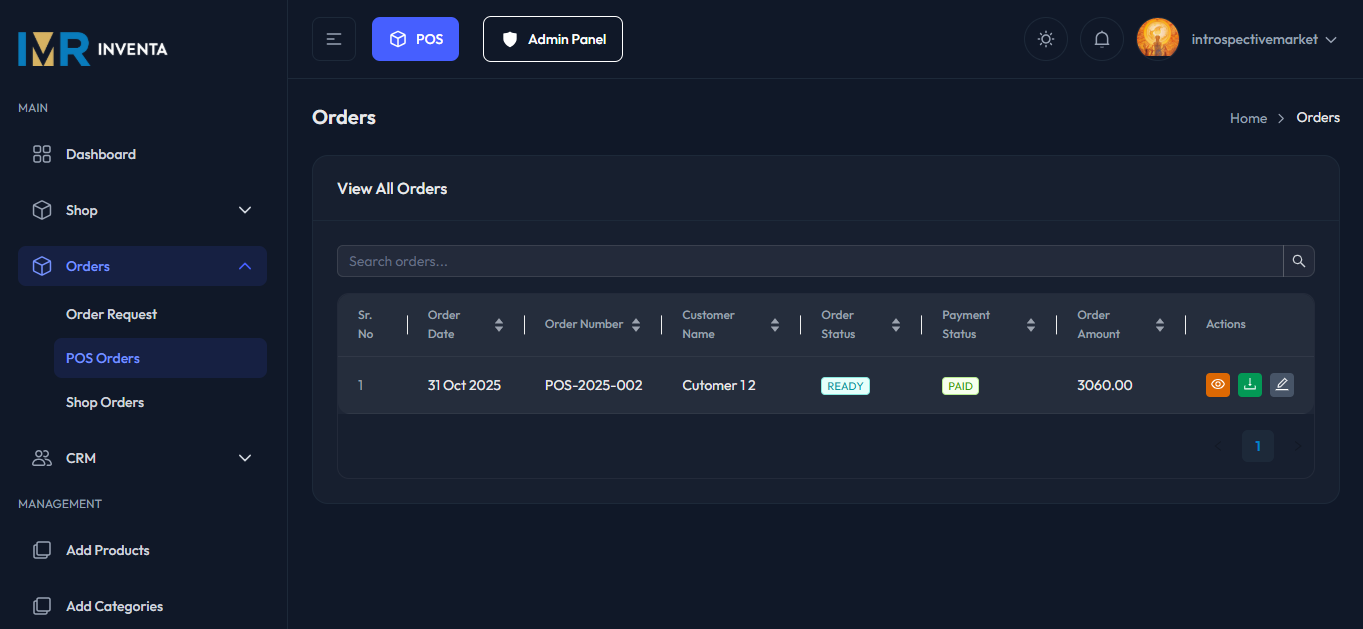 Inventa analytics reports